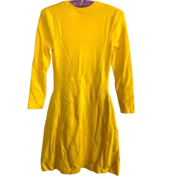 A.L.C. Hadley Knit Mini Dress Yellow Size Small - Picture 6 of 11